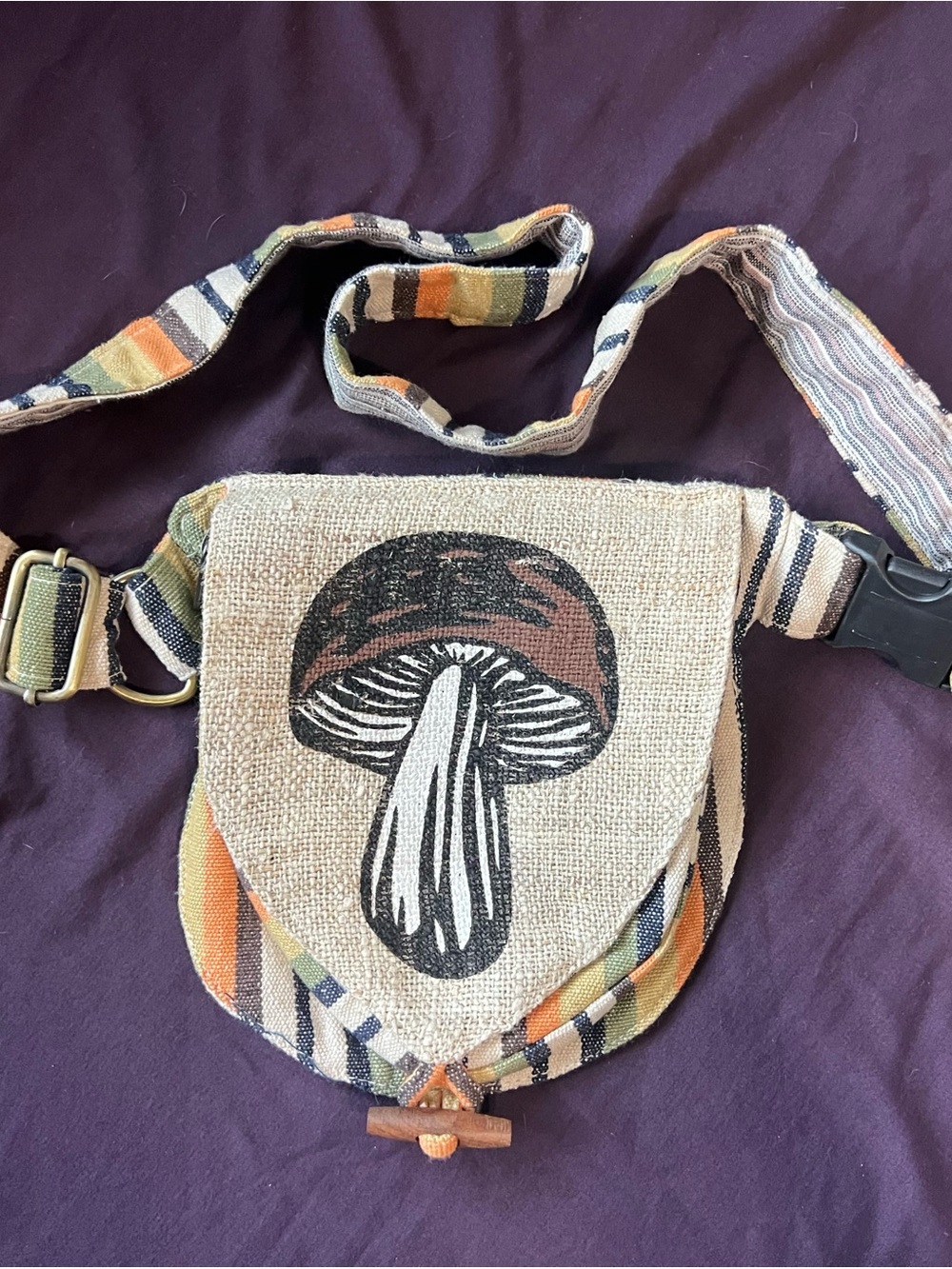 Colorful Mushroom Fanny Pack/Crossbody Bag